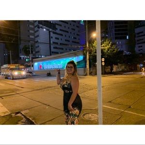 Black Floral Print Maxi Dress